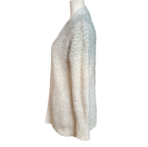 Ruby Moon Cardigan Womens Size Small Ombre Metallic Fuzzy Knit Long Sweater - Picture 4 of 9